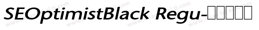 SEOptimistBlack Regu字体转换